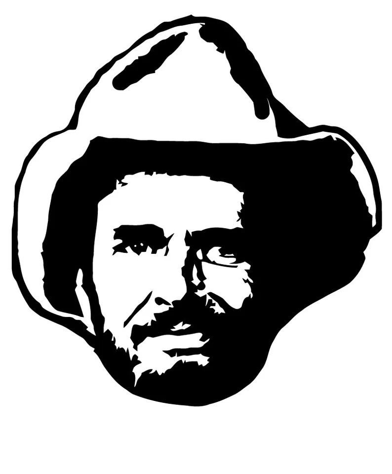Merle Haggard vinyl decal sticker country music legend nashville Okie from