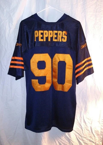 Julius Peppers Chicago Bears Reebok On Field Football Jersey Size 56 Stitched Cover