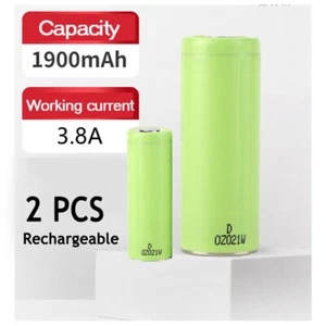 2 PCS NCR18500A 18500 Rechargeable Li-lon Battery 1900mAh 2.5V-4.2V For Camera - Picture 1 of 5
