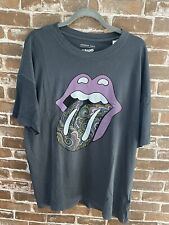 NWT AMERICAN EAGLE AE OVERSIZED ROLLING STONES GRAPHIC TEE L/XL BLACK AE BAND T