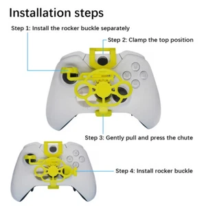 Yellow Racing Game Steering Wheel Joystick Simulator Gamepad For Xbox One/X/S - Picture 1 of 4