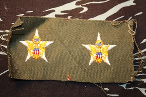 Vietnam era General Staff officer collar branch insignia color & subdued cloth - Picture 1 of 4