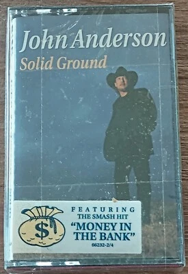 JOHN ANDERSON SOLID GROUND Cassette Tape New Sealed Foto 1 de 3