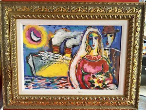 SELTENE gerahmte ""Midnight Cruise"" Zamy Steynovitz Seriolithographie auf Leinwand - Bild 1 von 6
