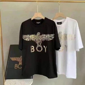 NIÑO Hombre y Mujer Suelto Caliente Dorado Camiseta Informal Pareja Estudiantes Manga Corta - Imagen 1 de 15