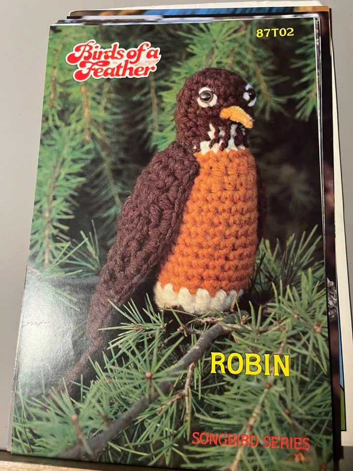 Annie's pattern club crochet pattern leaflet-ROBIN-87T02-SONGBIRD SERIES - Image 1 of 1