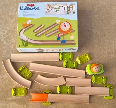 HABA Kullerbü Ergänzungsset Geraden und Kurven Ergänzung für Kugelbahn Bahnen - Image 1 of 4