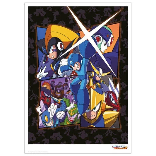 OFFICIAL MEGAMAN LEGACY COLLLECTION 2 LTD ED ART PRINT By FANATTIK MEGA MAN NEW - Image 1 of 1