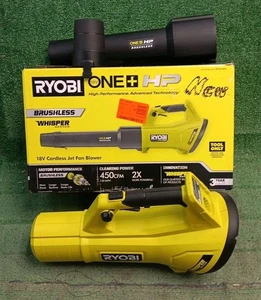 Soplador de hojas inalámbrico serie Whisper Ryobi P21014BTL ONE+ 18V sin escobillas SOLO HERRAMIENTA - Imagen 1 de 12