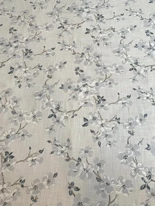 Laura Ashley Fabric Material Iona Silver SOLD PER METRE - Picture 1 of 9