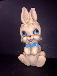 Vintage Rare 1963 Dreamland Creations Hard Rubber Plastic Bunny Collectible 8.5” - Picture 1 of 12