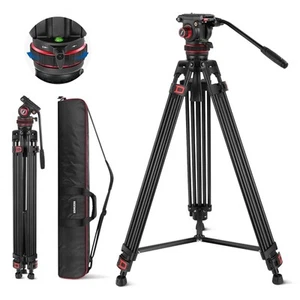 NEEWER TP75 74" Pro Video Tripod with Fluid Head - Picture 1 of 9