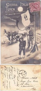 MILITARI - GUERRA ITALO TURCA - COMBATTIMENTO AI POZZI DI BUMILIANA -VIAGG.-5688 - Foto 1 di 1