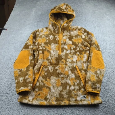 The North Face Jacket Womens XL Orange Brown Campshire 2.0 Hoodie 1/2 Zip Camo - Image 1 of 4