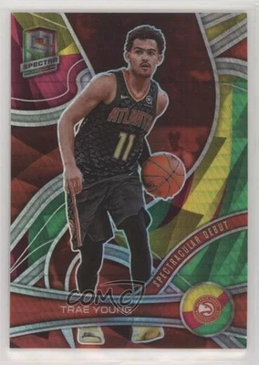 2021-22 Panini Spectra Spectracular Debut Asia Red & Yellow Prizm /75 Trae Young - Image 1 of 2