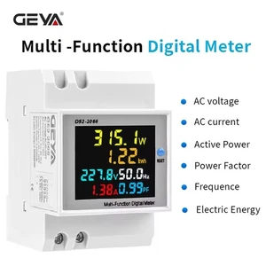 GEYA Voltage Current KWH Multi-Function Digital Electric Energy Meter InternalCT - Picture 1 of 11