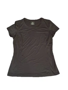 Women’s Tek Gear Dry Tek Activewear Shirt Size M Black Short Sleeve Lightweight - Picture 1 of 3