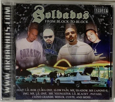 SOLDADOS "FROM BLOCK TO BLOCK" - CHICANO RAP CD - Brand New 2003 - Image 1 of 4