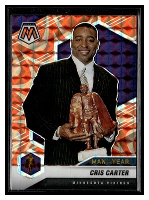 2021 Panini Mosaic #277 Cris Carter Prizm Reactive Orange Minnesota Vikings - Image 1 of 2