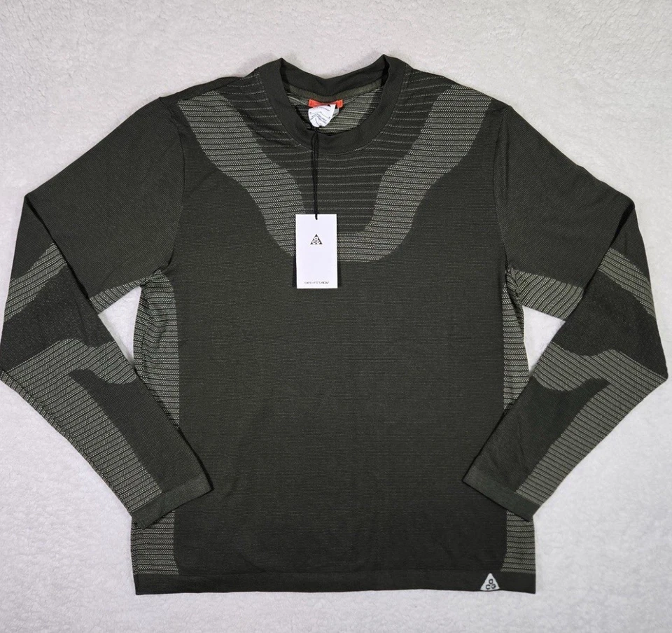 Nike ACG Delta River Dri-Fit ADV LS Shirt FV8906-355 Sequoia (Men’s Medium) M