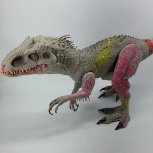 Gigante Gran Mundo Jurásico Super Colosal Indominus Rex 42" Dinosaurio "Leer" - Imagen 1 de 10