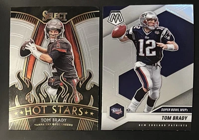 2020 Panini Select Hot Stars #HS1 Tom Brady W/ Bonus 2021 Mosaic #281 (st2) - Image 1 of 2