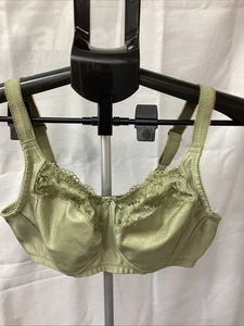 DELIMIRA Damen BH 36D olivgrün W654 ungefüttert ohne Bügel Neu - Bild 1 von 6