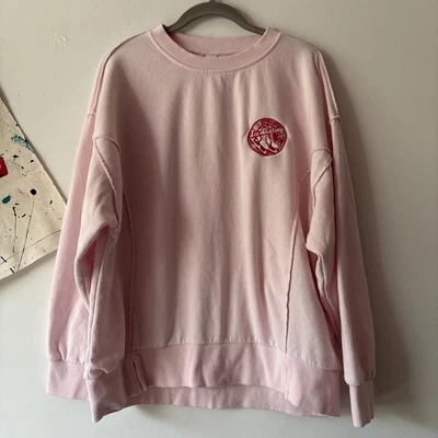 Sudadera pulóver de patinaje sobre hielo rosa claro para mujer talla grande Foto 1 de 4