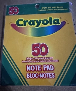 Crayola 50￼ notepad Bloc-notes 2009 - Picture 1 of 4