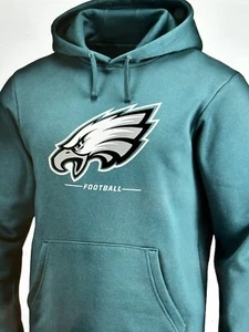 Philadelphia Eagles NFL Men's Fanatics Green Logo Team Lockup Pullover Hoodie - Picture 1 of 11