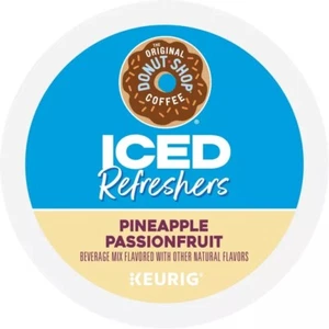 ORIGINALE CIAMBELLA NEGOZIO ANANAS FRUTTO DELLA PASSIONE RINFRESCANTI GHIACCIATI KCUPS 10CT - Foto 1 di 1