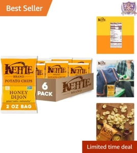 Potato Chips Honey Dijon Flavor 2 Oz Bag Pack of 6 Non-GMO Gluten-Free Snack - Picture 1 of 10