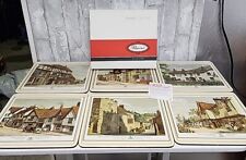 Lot 6 Pimpernel Old English Inns Placemats Trivet Cork Backed England 8 x 9