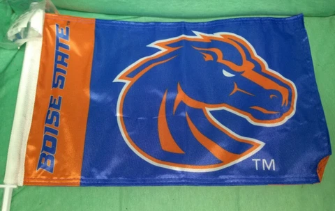 Boise State University Nylon car or indoor flag NEW Cover