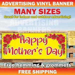 Happy Mother’s Day Advertising Banner Vinyl Mesh Sign Gift Decoration Holiday - Picture 1 of 5
