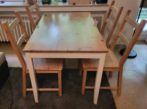 Ikea Esstisch LERHAMN & Stühle - Bild 1 von 1