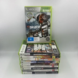 Xbox 360 Game Lot X10 Bundle Watch Dogs, GTA 5, Skate 3 - Picture 1 of 4