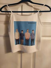 Weezer crop top weezer shirt weezer tank top blue album Size xs to 2xl y2k 
