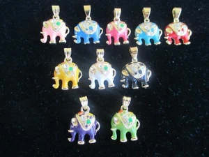 COLGANTES ELEFANTES 18K GP YOU CHISTE / DIJES DE ELEFANTE ORO LAMINADO 18K ESCOJA - Imagen 1 de 5