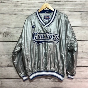 Vintage 90s Dallas Cowboys NFL Starter Americas Team Pullover Windbreaker Jacke - Bild 1 von 5
