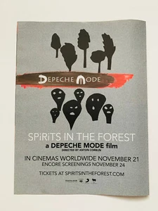 DEPECHE MODE SPIRITS IN THE FOREST BILLBOARD PROMOTIONAL PRINT ADVERT - Imagen 1 de 1
