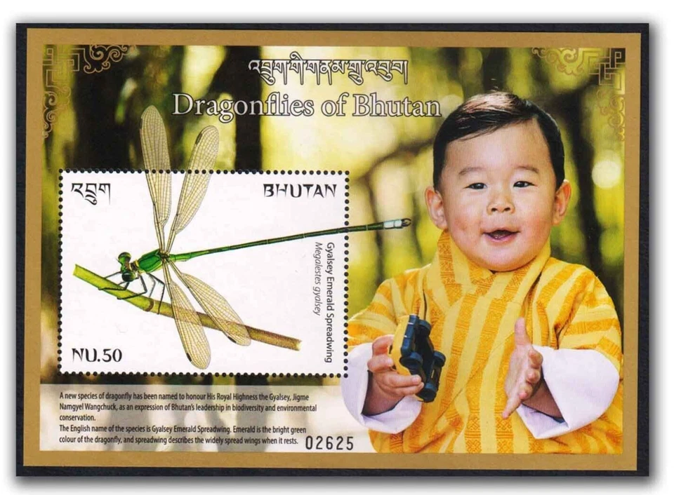 Hoja miniatura insectos libélulas Bután 2018 MNH Foto 1 de 1