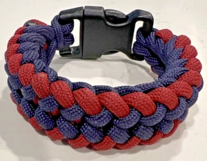 Paracord Survival Armband Houston Texans Farbe mit Schnalle Handarbeit USA 7 1/2" - Bild 1 von 2