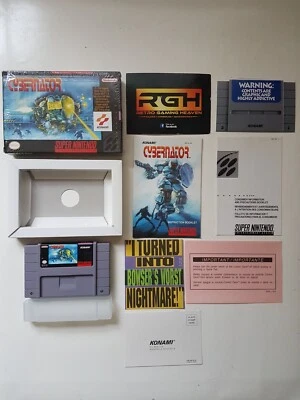 CYBERNATOR SUPER NINTENDO USA SNES GAME NEAR MINT CON STILL IN ORIGINAL SEALWRAP - Image 1 of 4
