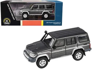 2014 Toyota Land Cruiser 76 Graphite Gray Metallic 1/64 Diecast Model Car by Par - Picture 1 of 4