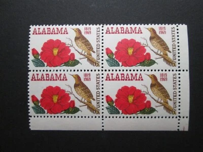 SCOTT 1375 6c BLOCK - 1969 ALABAMA MNH FREE SHIPPING ON COMBINED ORDERS - Image 1 of 2
