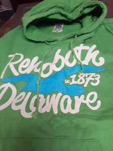 Felpa con cappuccio verde brillante Rehoboth Delaware 1873 XL-Basix of America - Foto 1 di 8