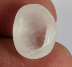 Goshenite bianca naturale berillo ovale 11,45 ct pietra preziosa brasiliana certificata B75962 - Foto 1 di 6