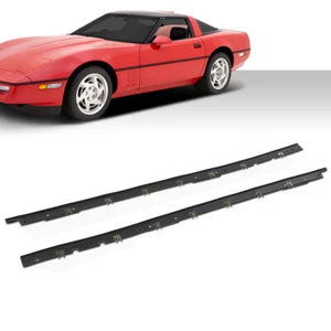 Window Sweep Weatherstrip Outer Seal Kit Fit For 1984-1996 Chevy Corvette C4 - Picture 1 of 9