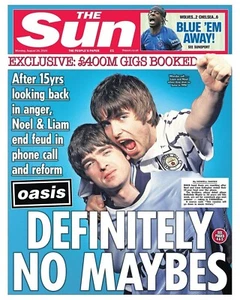 Oasis REUNION 2025 Newspaper Poster - Poster Wall Decor No Frame - Picture 1 of 5
